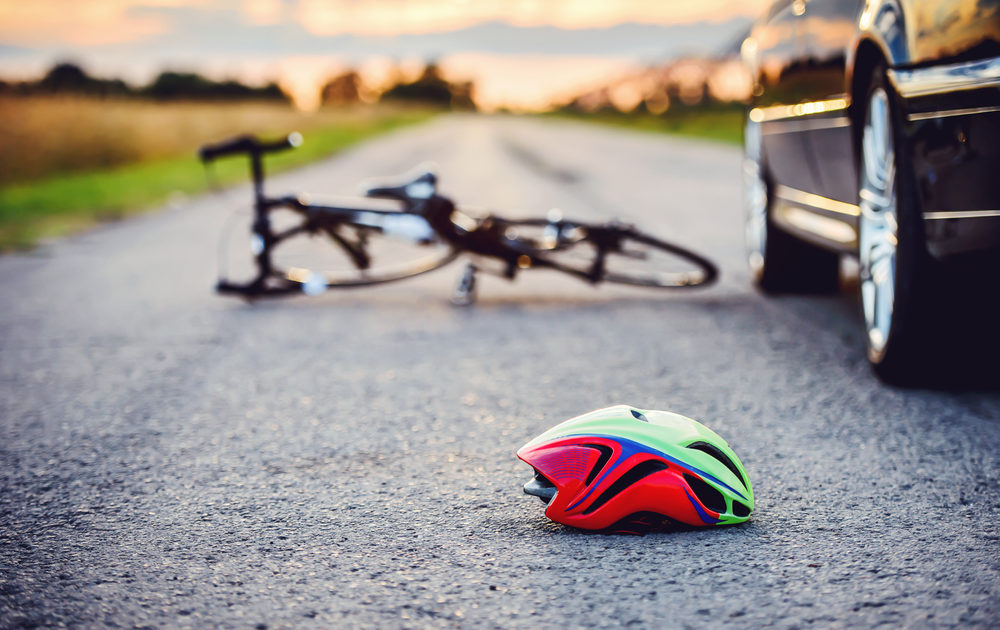bicycle-car-accident-on-road